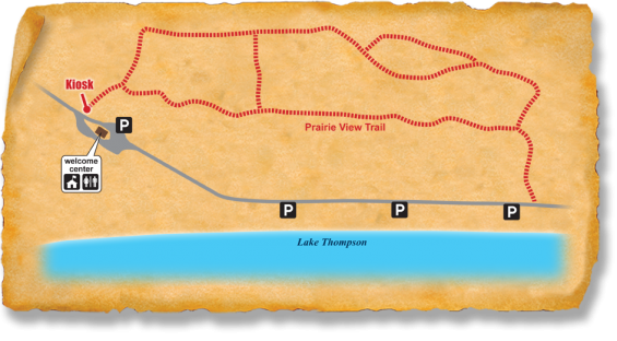 Map of TRACK Trail at Lake Thompson Recreation Area