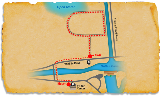 Map of TRACK Trail at Mattamuskeet NWR