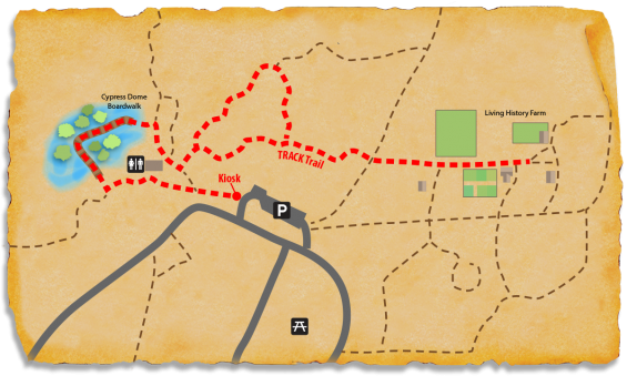 Map of TRACK Trail at Morningside Nature Center