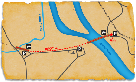 Map of Peak to Prosperity TRACK Trail