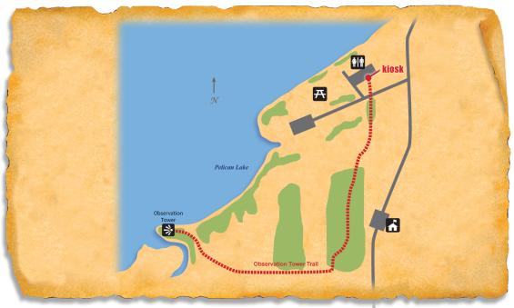 Map of TRACK Trail at Pelican Lake Recreation Area