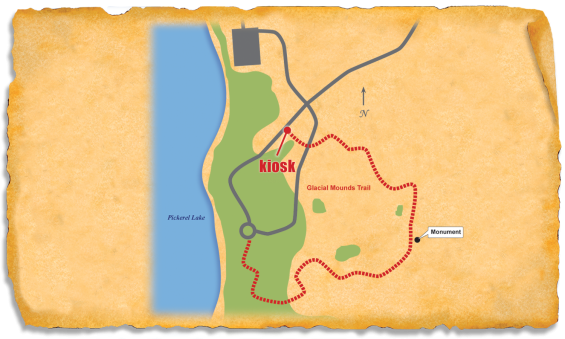Map of TRACK Trail at Pickerel Lake Recreation Area