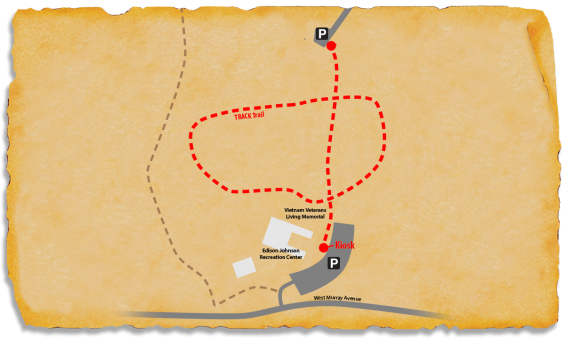 Map of TRACK Trail at Rock Quarry Park