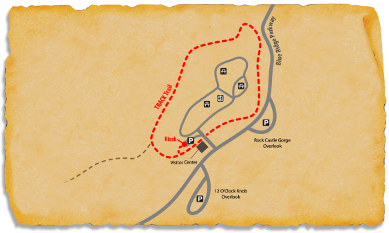 Map of TRACK Trail at Rocky Knob
