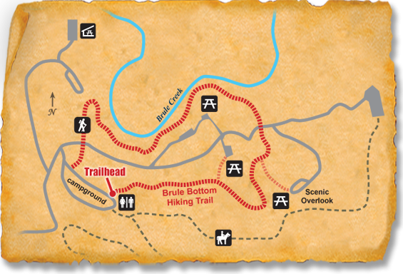 Map of TRACK Trail at Union Grove State Park