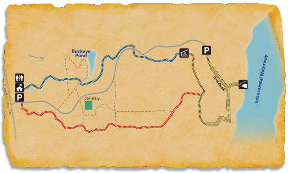 Map of TRACK Trail at Vereen Memorial Gardens