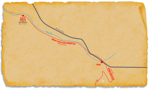 Map of TRACK Trail at Willow Creek Canyon