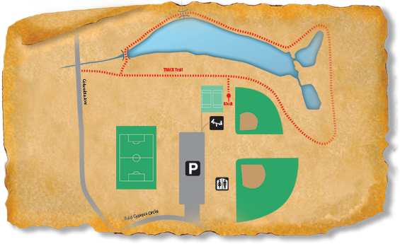 Map of TRACK Trail at Elizabeth Brinkley Park