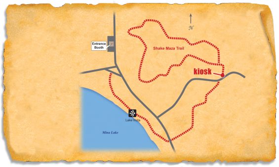 Map of TRACK Trail at Mina Lake Recreation Area