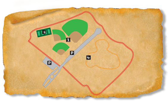 Map of TRACK Trail at Onslow Pines Park