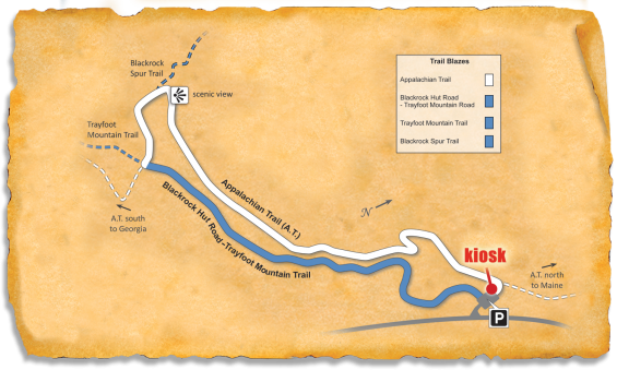 Map of TRACK Trail at Shenandoah Blackrock Summit