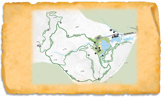 Map of TRACK Trail at Mint Springs