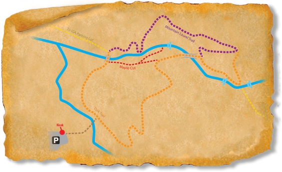 Map of the Woodland Park TRACK Trail