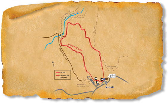 Map of TRACK Trail at Prince William Forest