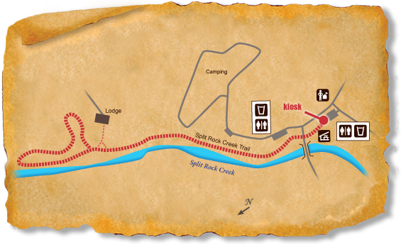 Map of TRACK Trail at Palisades State Park