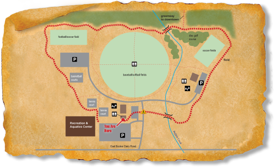 Map of TRACK Trail at Smithfield Community Park