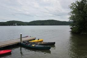 Canoes in Claytor Lake