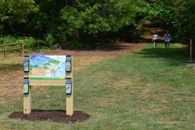 Claytor lake TRACK trail sign