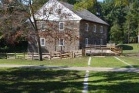 Two-story stone building