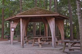 Small wooden Picnic Shelter