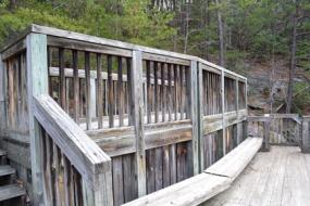 Wooden viewing platform