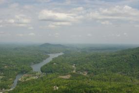 Landscape view and the Broad River
