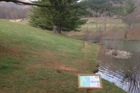 Tee sign on hole #2
