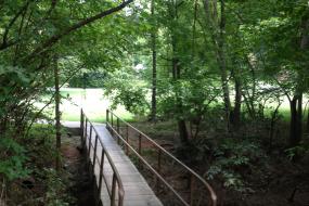 Footbridge over creek