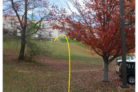 Hole 2 on the Disc Golf course