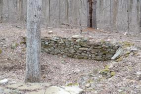 Foundation of an old cabin
