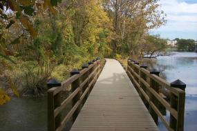 Footbridge over water