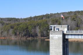 Dam at W. Kerr Scott Reservoir 