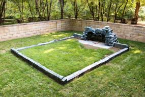Foundation of original Lincoln Cabin