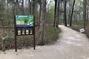 TRACK Trail trailhead sign