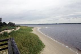View along the coast line