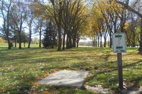 Hole 1 starting point on the course