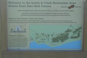 Kids in Parks sign and course map