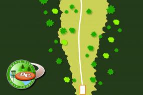 Map of Hole 8 with X-Step Pro-Tip by Nate Sexton