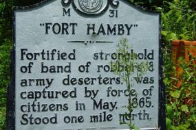 History of Fort Hamby sign
