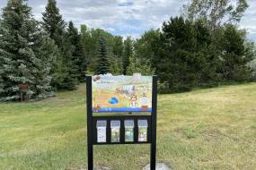 Trailhead sign at McManamen Park