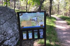 TRACK Trail Kiosk with brochures