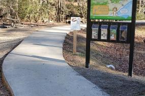 Trailhead sign at Fires Creek