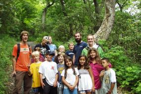 Group photo on the trail 