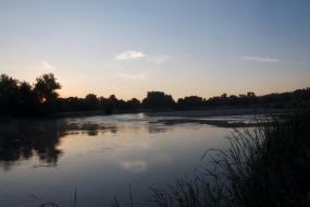 Sunset over the Laramie River
