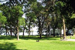 Campground at the lake