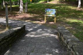 interpretative sign on the Hungry Mother State Park TRACK Trail