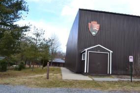 National Park Service building at trailhead