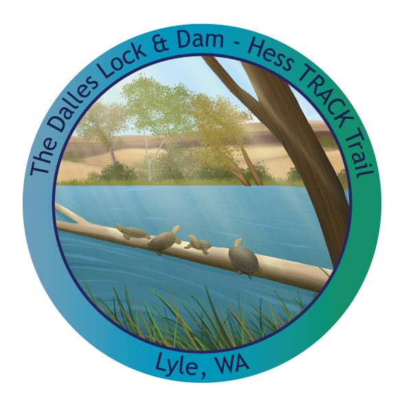 Hess Sticker displaying turtles on a log in the pond