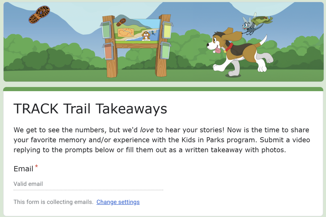 Track Trail Takeaway Submission Form