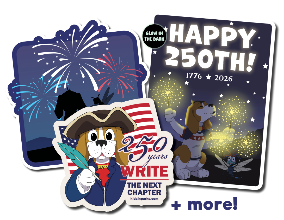 A preview of a few stickers donors will receive